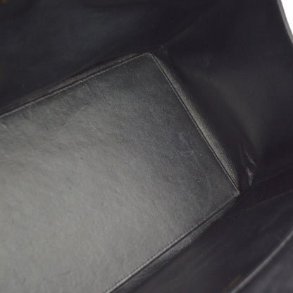 Chanel Vintage Grand Shopping Quilted Lambskin, Black, Leather, Tote Bag