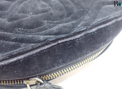 Gucci GG Marmont Flap Bag Crystal Embellished Matelasse Velvet, BLACK, VELVET, Shoulder bag