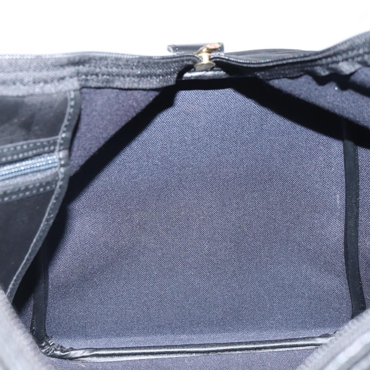 Christian Dior Vintage Trotter Boston Canvas, Black, Canvas, Travel Bag