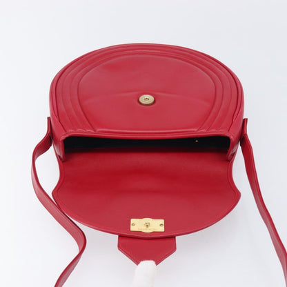 Saint Laurent Vintage Shoulder bag Leather, Red, Leather, Shoulder Bag