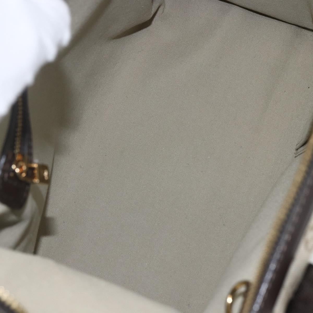 Louis Vuitton Josephine Mini Lin, Khaki, Canvas, Handbag