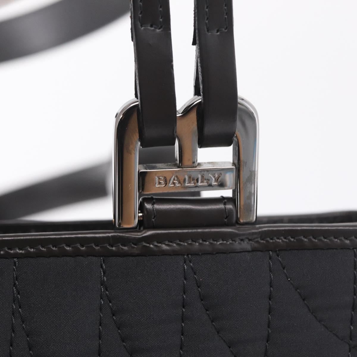 Bally Handbag Quilted Nylon, Black, Nylon, Handbag