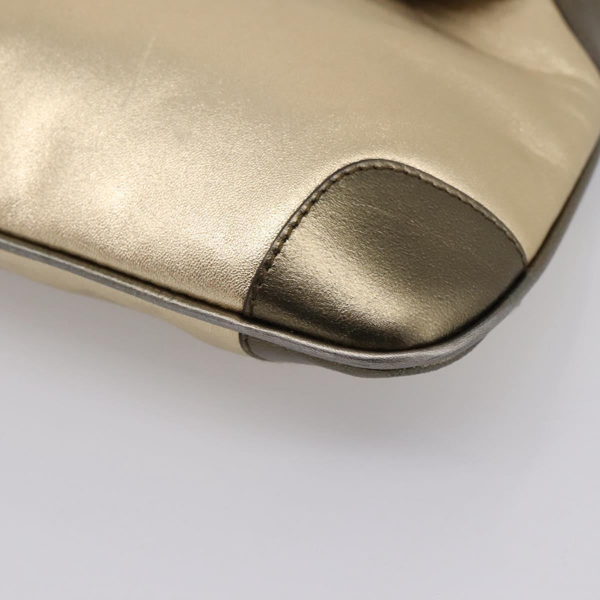 Gucci Tiger Charm Leather, Gold, Leather, Shoulder Bag