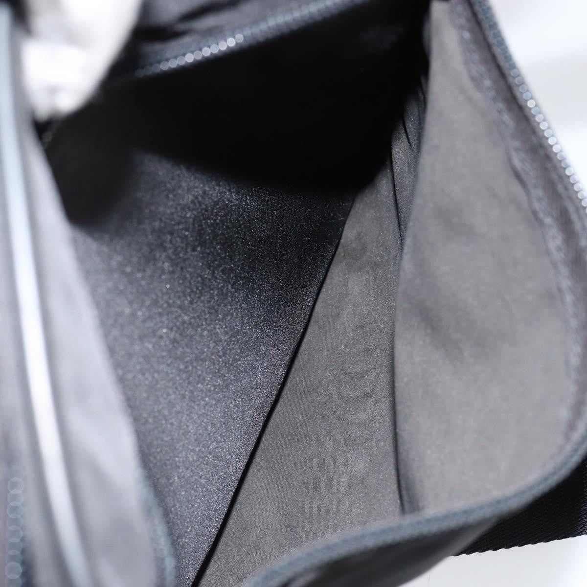 Prada Zip Messenger Tessuto with Leather, Black, Nylon, Handbag