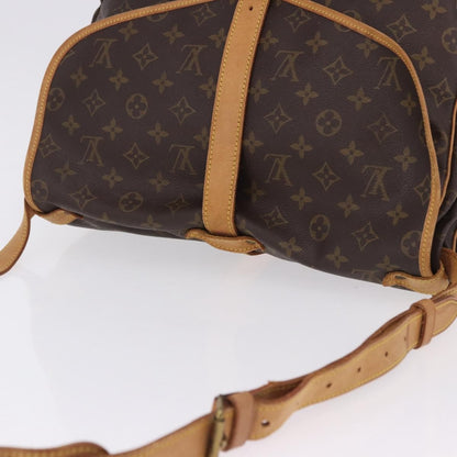 Louis Vuitton Saumur Monogram, Brown, Canvas, Shoulder Bag
