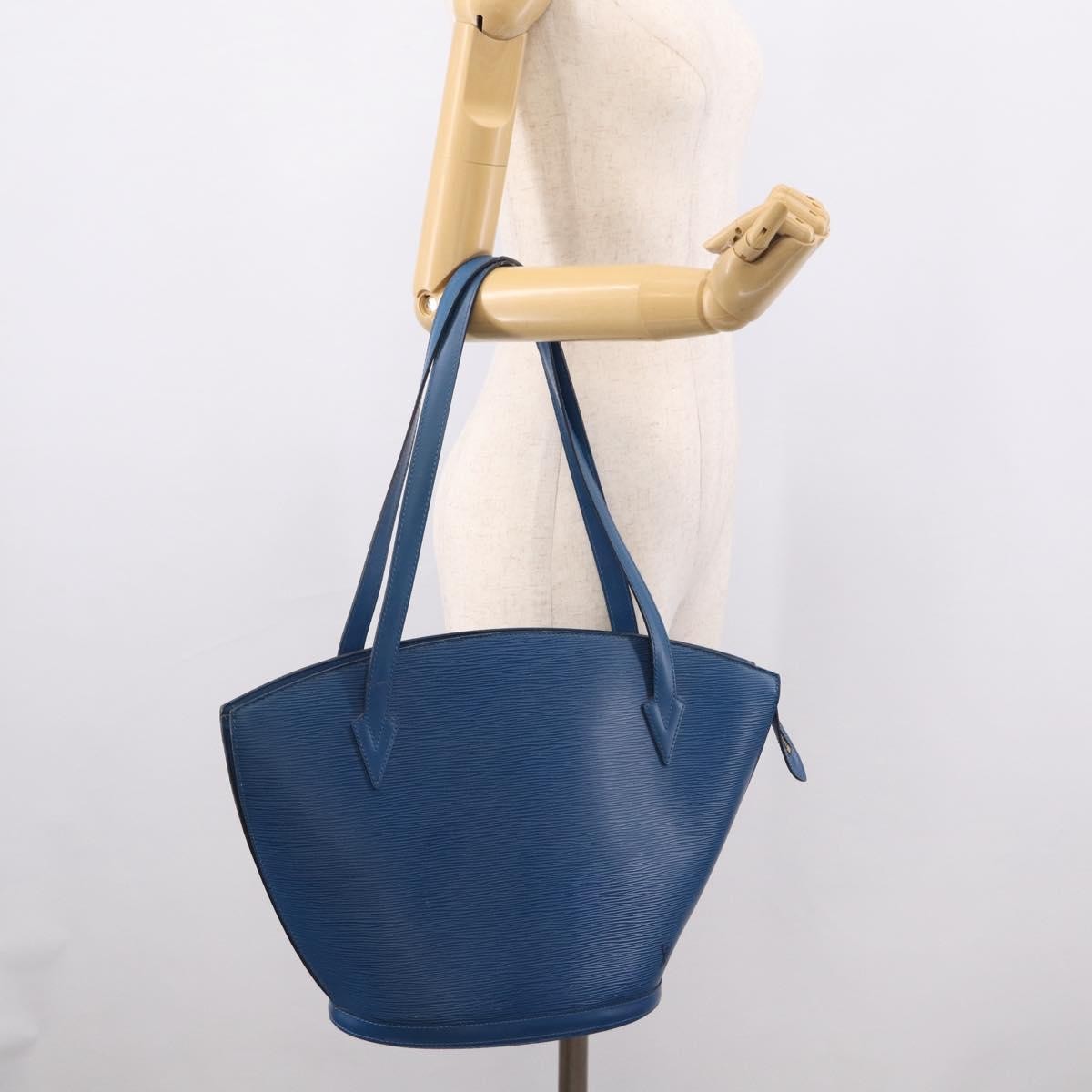 Louis Vuitton Saint Jacques Epi Leather, Blue, Leather, Handbag