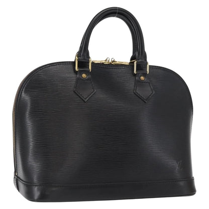 Louis Vuitton Alma Epi Leather, Black, Leather, Handbag