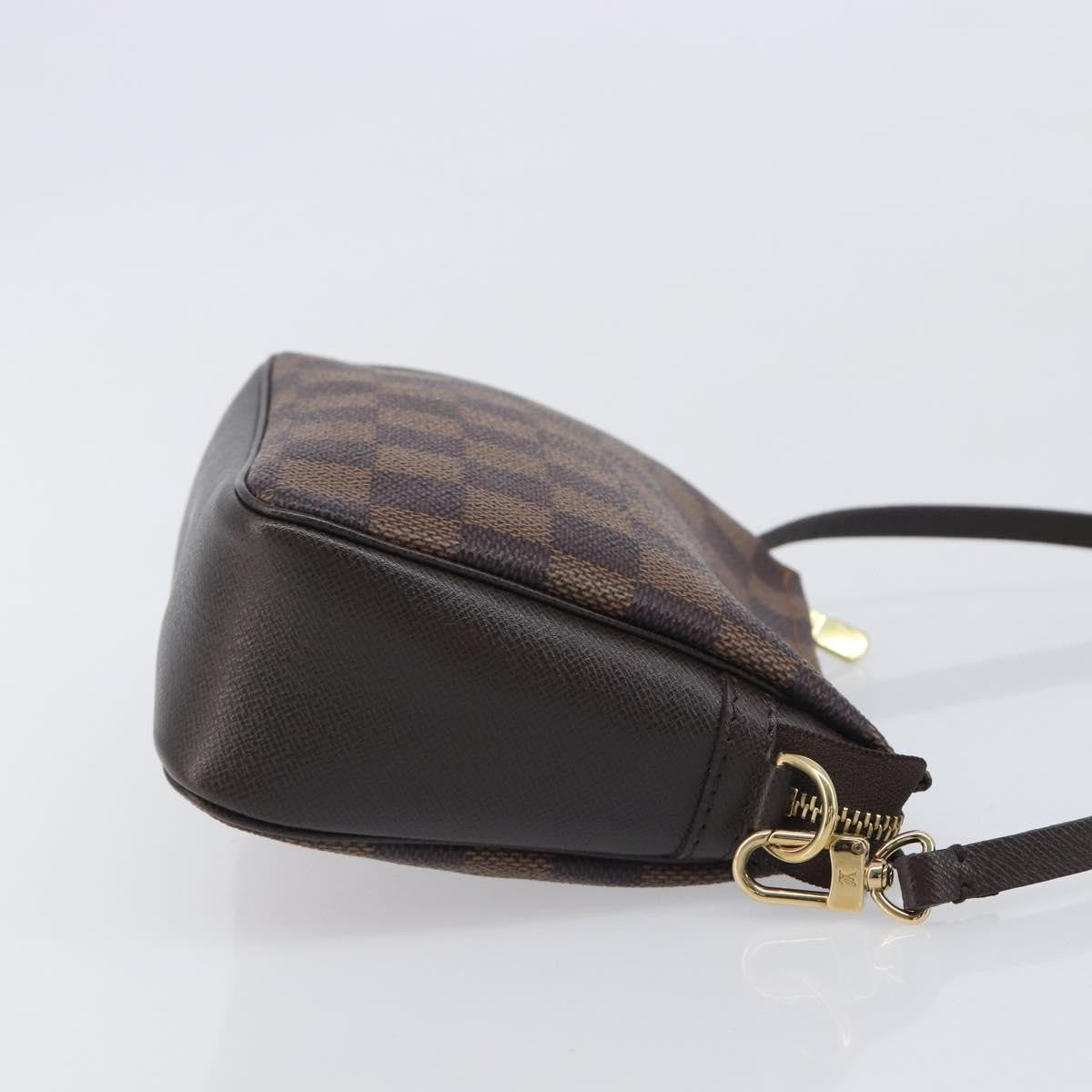 Louis Vuitton Trousse Make Up Damier, Brown, Canvas, Clutch