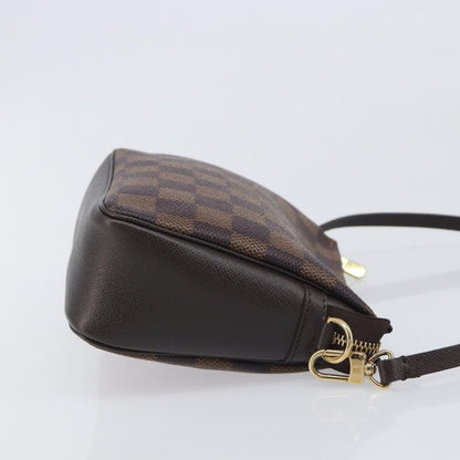 Louis Vuitton Trousse Make Up Damier, Brown, Canvas, Clutch
