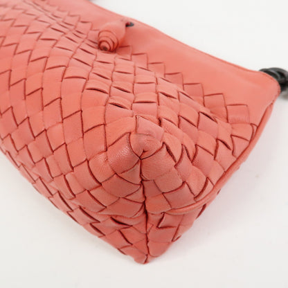 Bottega Veneta Shoulder Intrecciato Nappa, Pink, Leather, Shoulder Bag