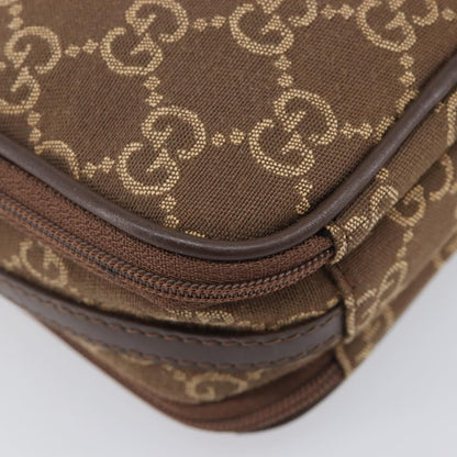 Gucci Crossbody Canvas, Brown, Canvas, Crossbody Bag