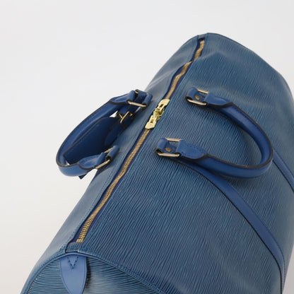 Louis Vuitton Keepall Bag Epi Leather, Blue, Leather, Travel Bag