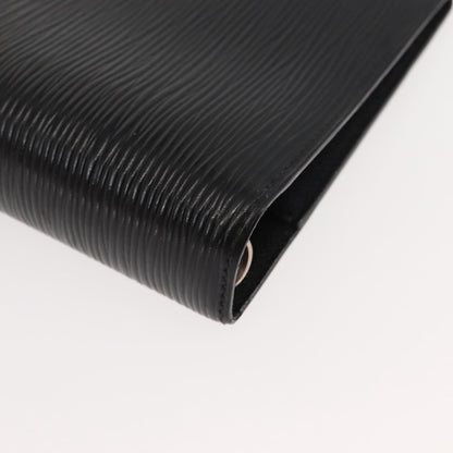 Louis Vuitton Agenda Cover Epi Leather, Black, Leather, Wallet