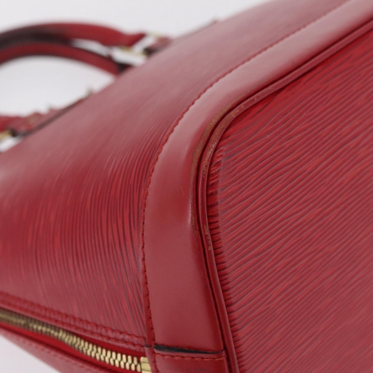Louis Vuitton Alma Epi Leather, Red, Leather, Handbag