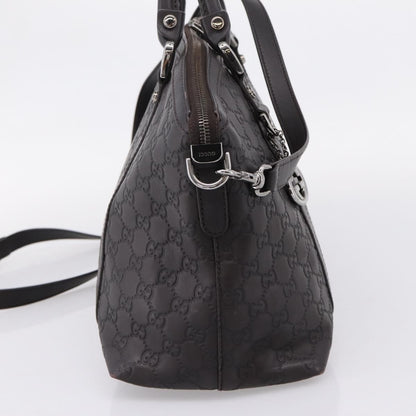 Gucci GG Charm Convertible Dome Satchel Guccissima Leather, Brown, Leather, Handbag