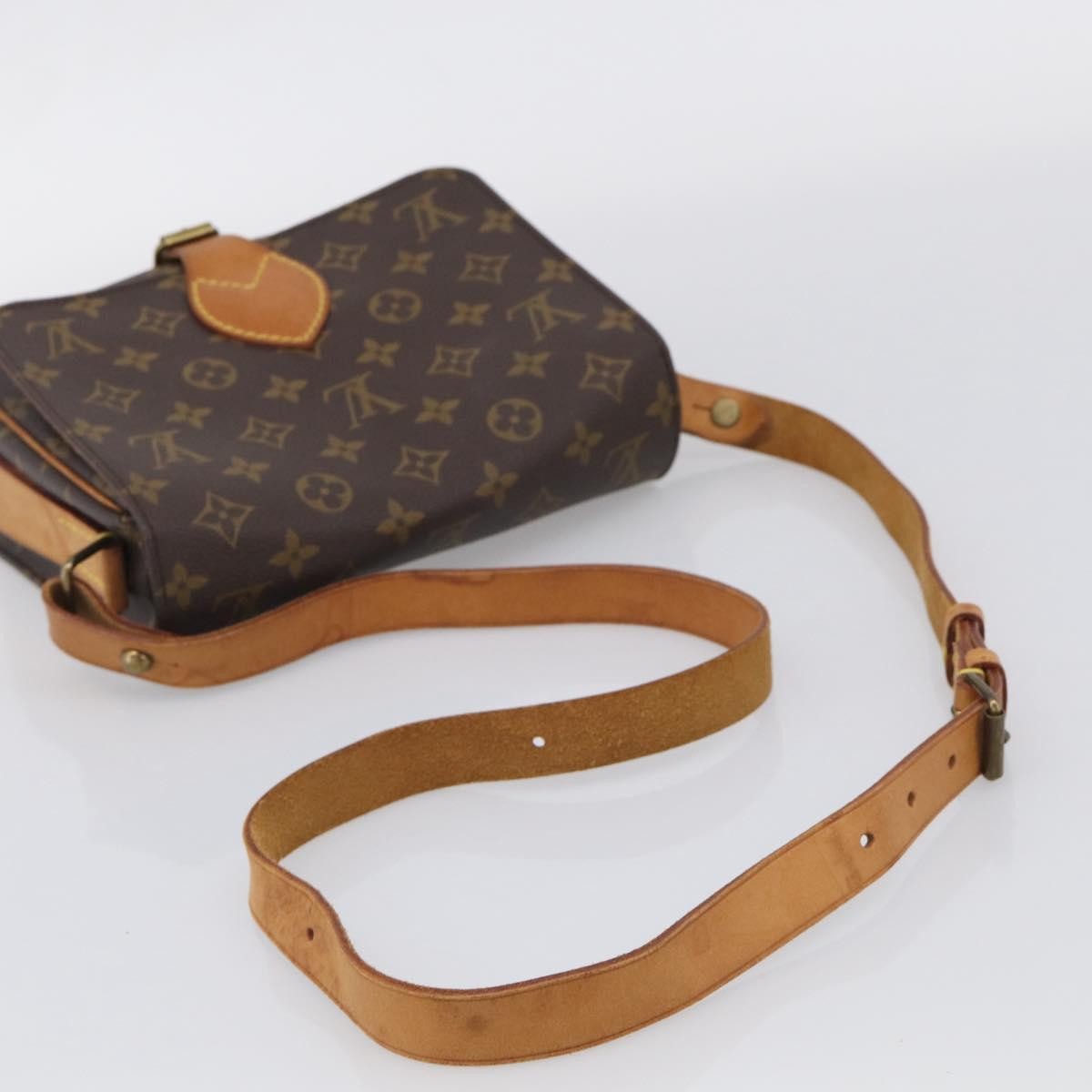 Louis Vuitton Cartouchiere Monogram Canvas, Brown, Canvas, Handbag