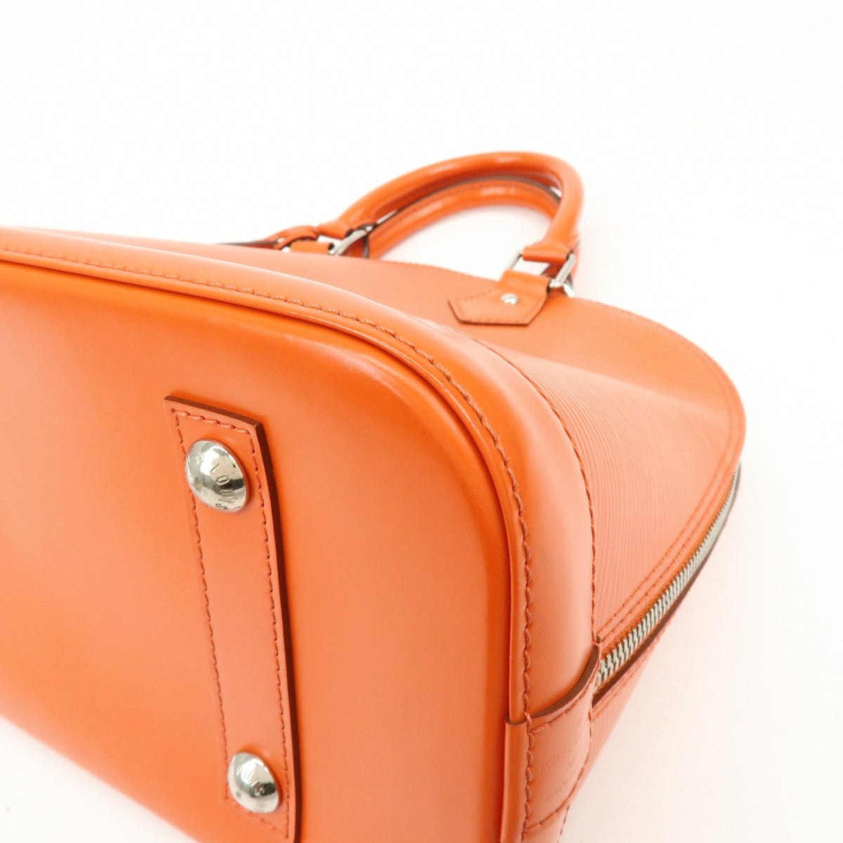 Louis Vuitton Alma Epi Leather, Orange, Leather, Handbag