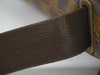Louis Vuitton Brooklyn Damier Ebene, Brown, Canvas, Shoulder Bag
