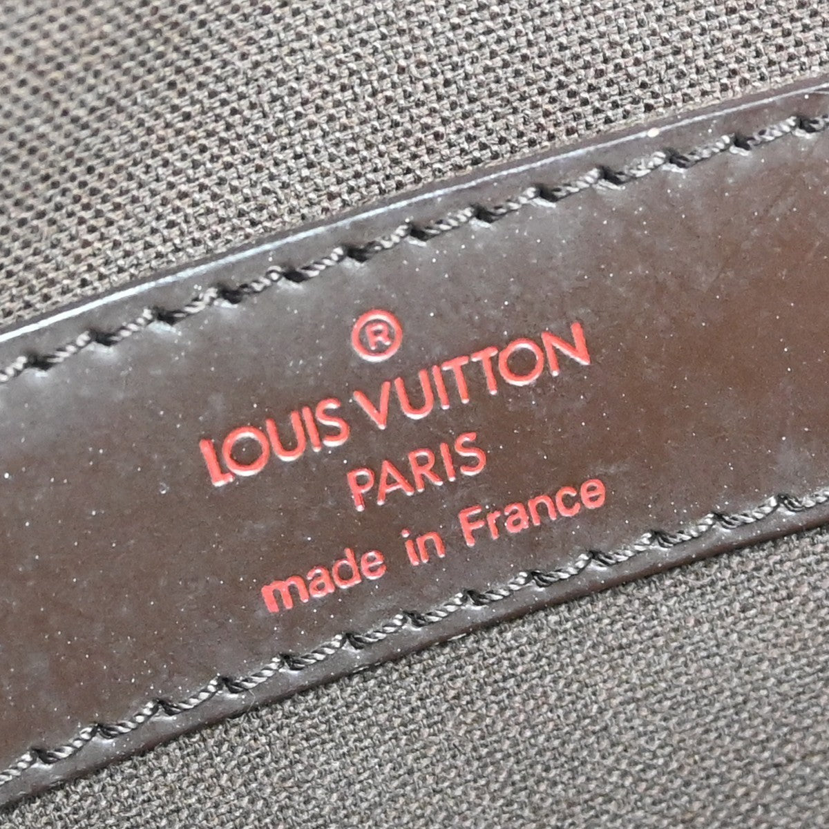 Louis Vuitton Naviglio Damier, Brown, Canvas, Handbag