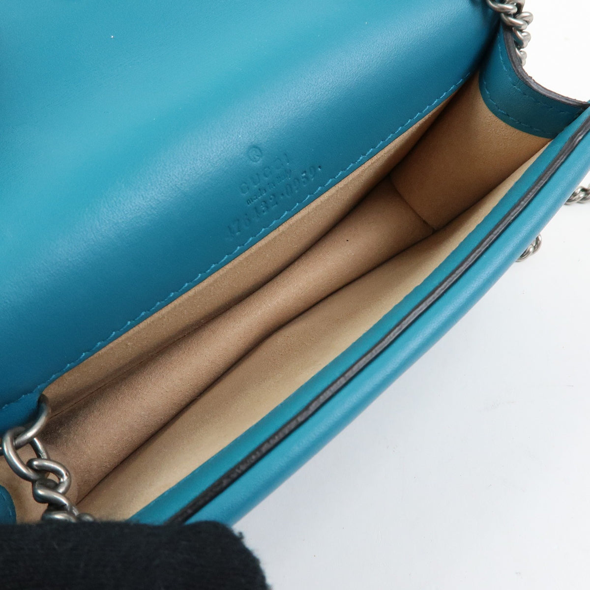 Gucci Dionysus Velvet, Green, Velvet, Handbag