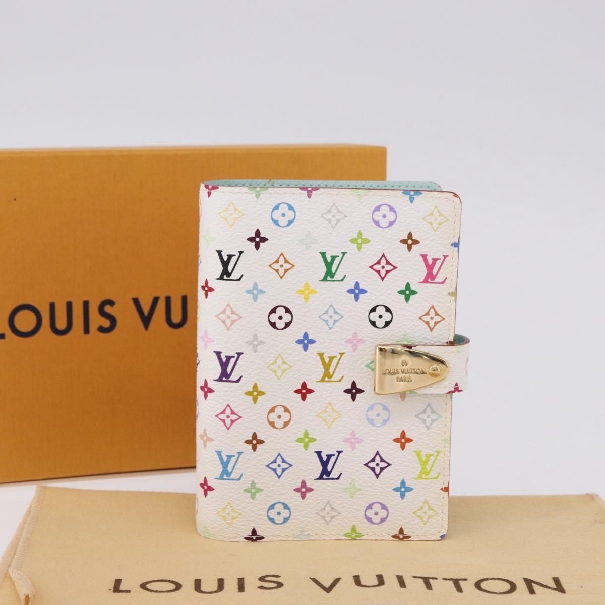 Louis Vuitton Agenda Cover Canvas Multicolor, Multicolour, Canvas, Wallet