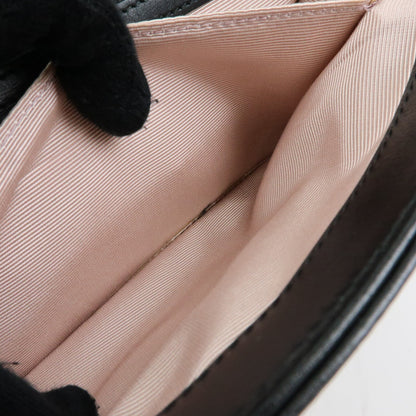 Gucci Rajah Chain Leather, Black, Leather, Tote Bag