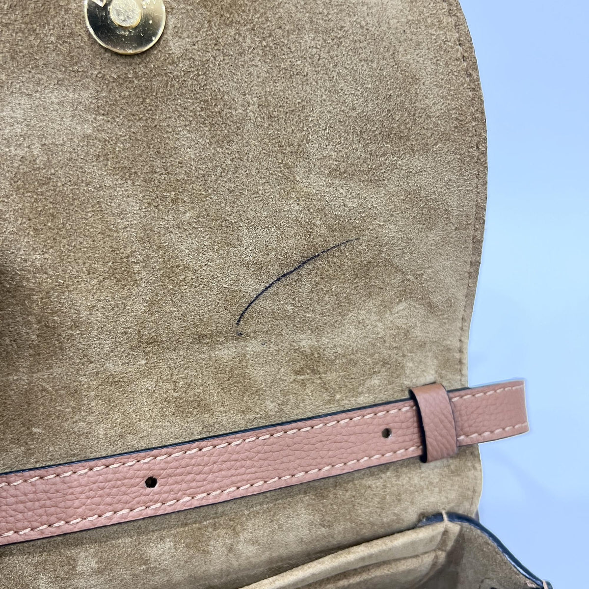 Loewe Gate Belt Leather, Brown, Leather, Shoulder Bag