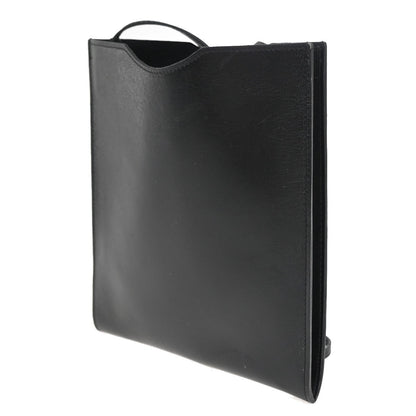 Hermes Onimaitou Pochette Box Calf, Black, Leather, Clutch