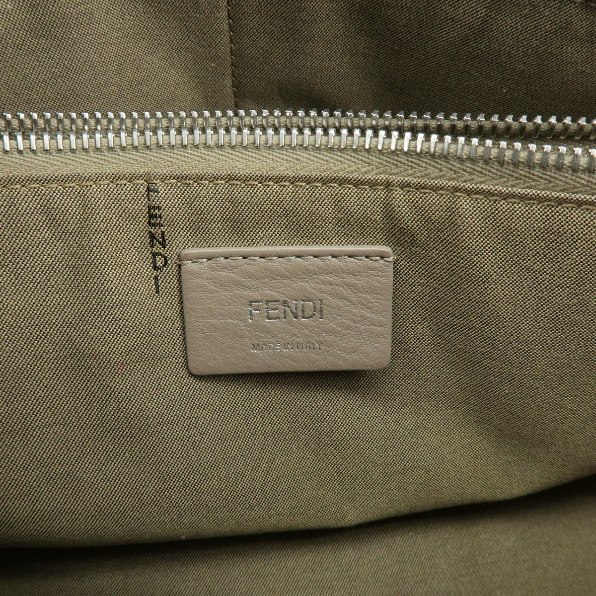 Fendi By The Way Satchel Leather, Beige, Leather, Handbag