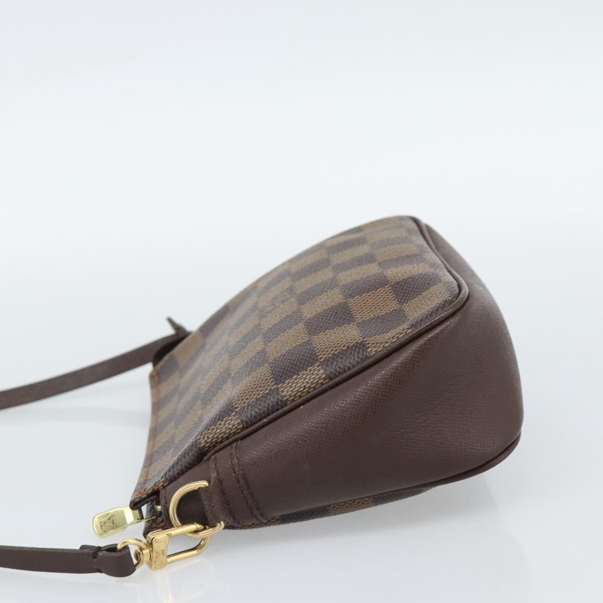 Louis Vuitton Trousse Make Up Damier, Brown, Canvas, Clutch