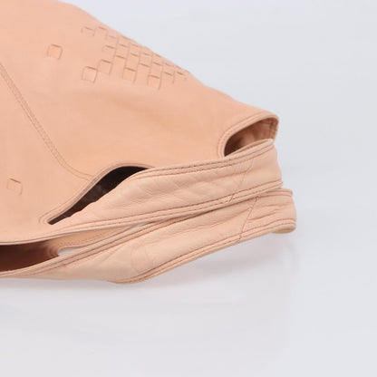 Bottega Veneta Regent Leather with Intrecciato Detail, Pink, Leather, Tote Bag