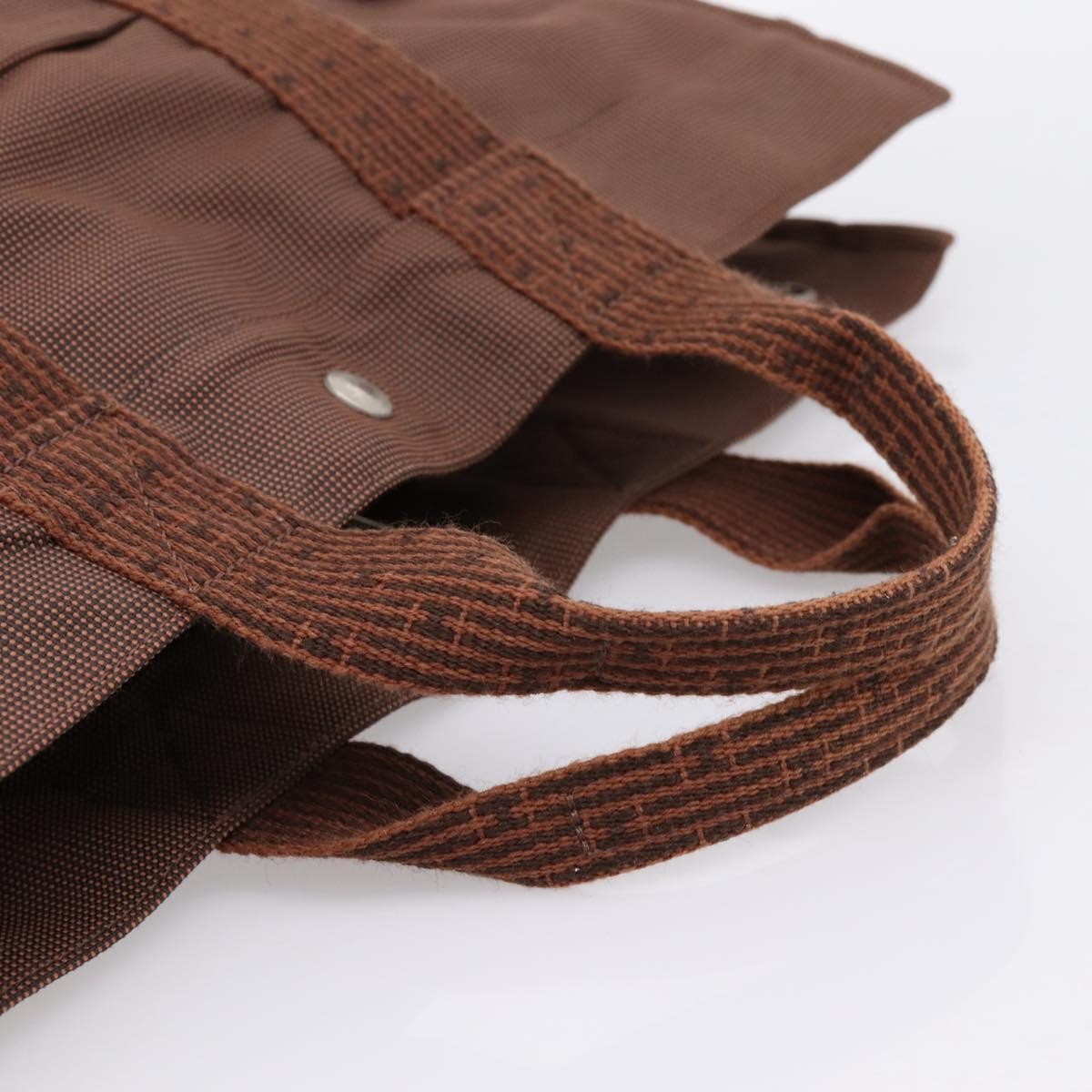 Hermes Fourre-tout Herline Fourre-tout Herline, Brown, Canvas, Tote Bag