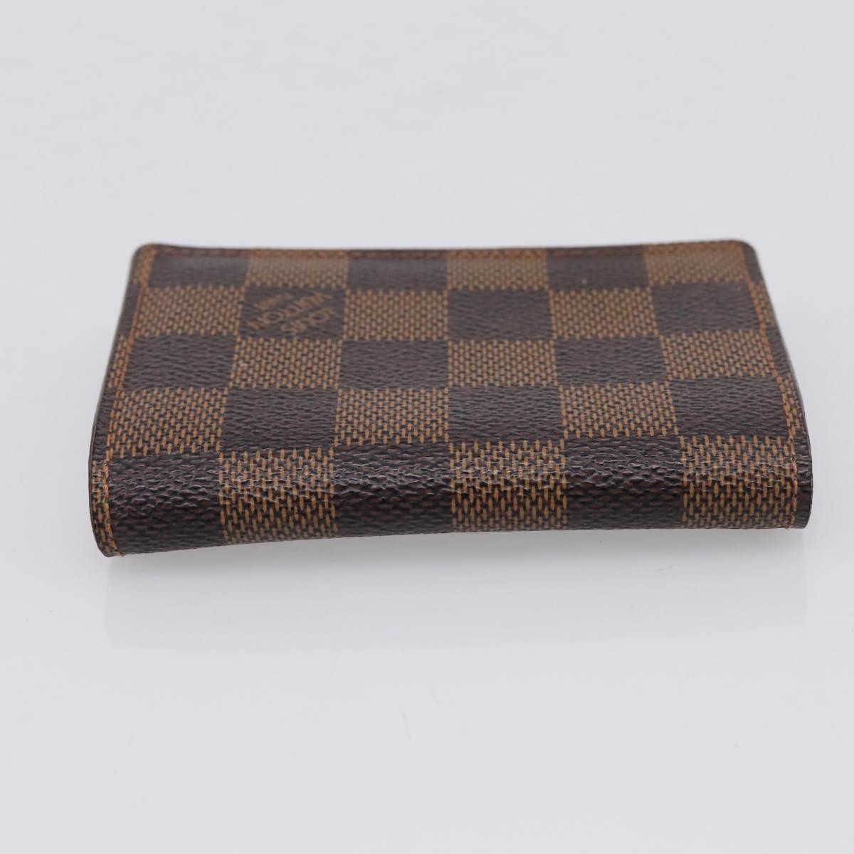 Louis Vuitton Business Card Case Damier, Brown, Canvas, Card Holder