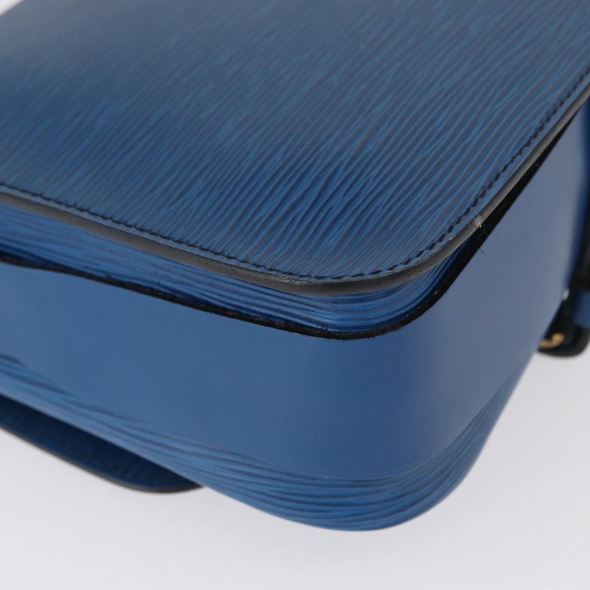 Louis Vuitton Cartouchiere Epi Leather, Blue, Leather, Shoulder Bag
