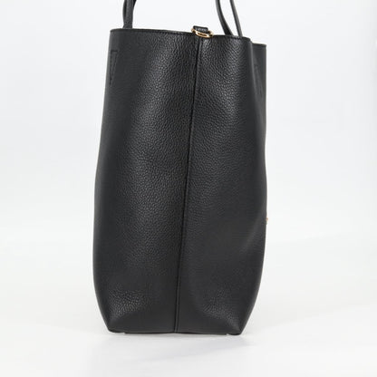 Versace Medusa Tote Leather, Black, Leather, Tote Bag