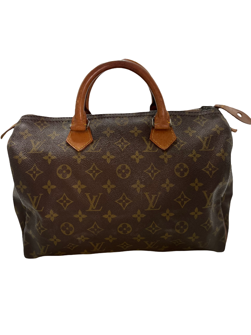 Louis Vuitton Speedy Monogram Canvas, Brown, Canvas, Handbag