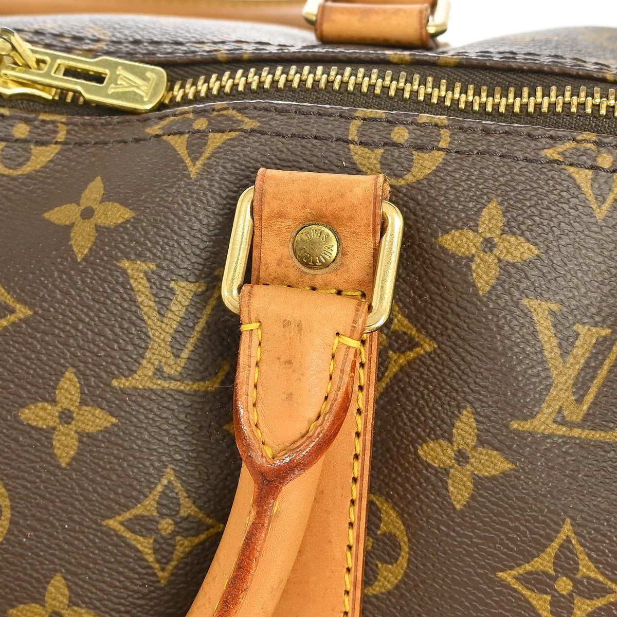 Louis Vuitton Keepall Monogram Canvas, Brown, Canvas, Travel Bag