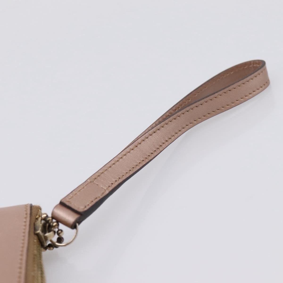 Gucci Heart Wristlet Guccissima Leather, Pink, Leather, Clutch
