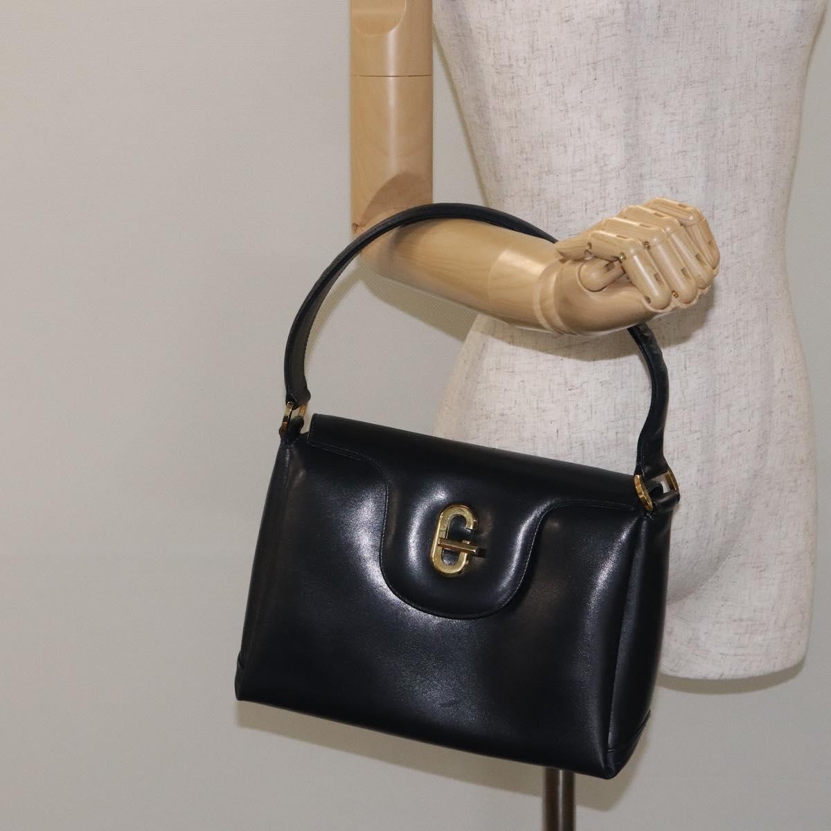 Gucci Vintage Leather, Navy, Leather, Handbag