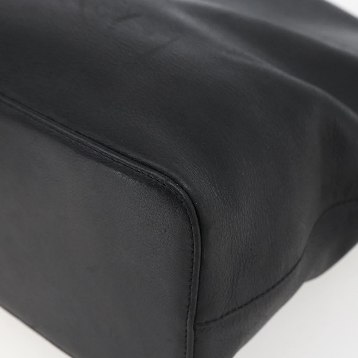 Burberry Vintage Leather, Black, Leather, Tote Bag