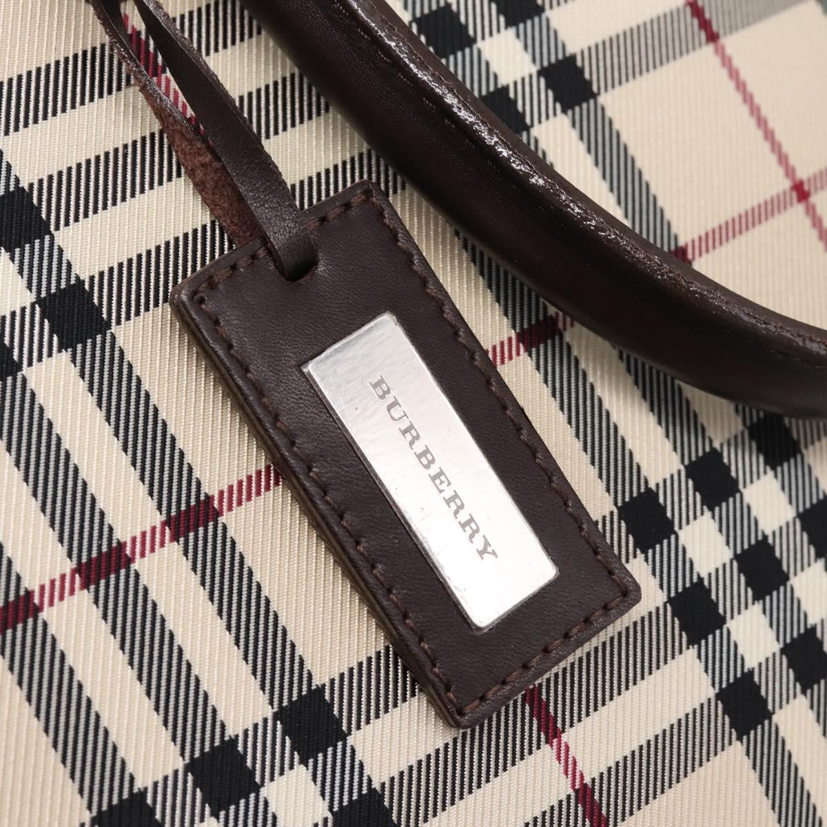 Burberry Boston Nova Check Canvas, Beige, Nylon, Handbag