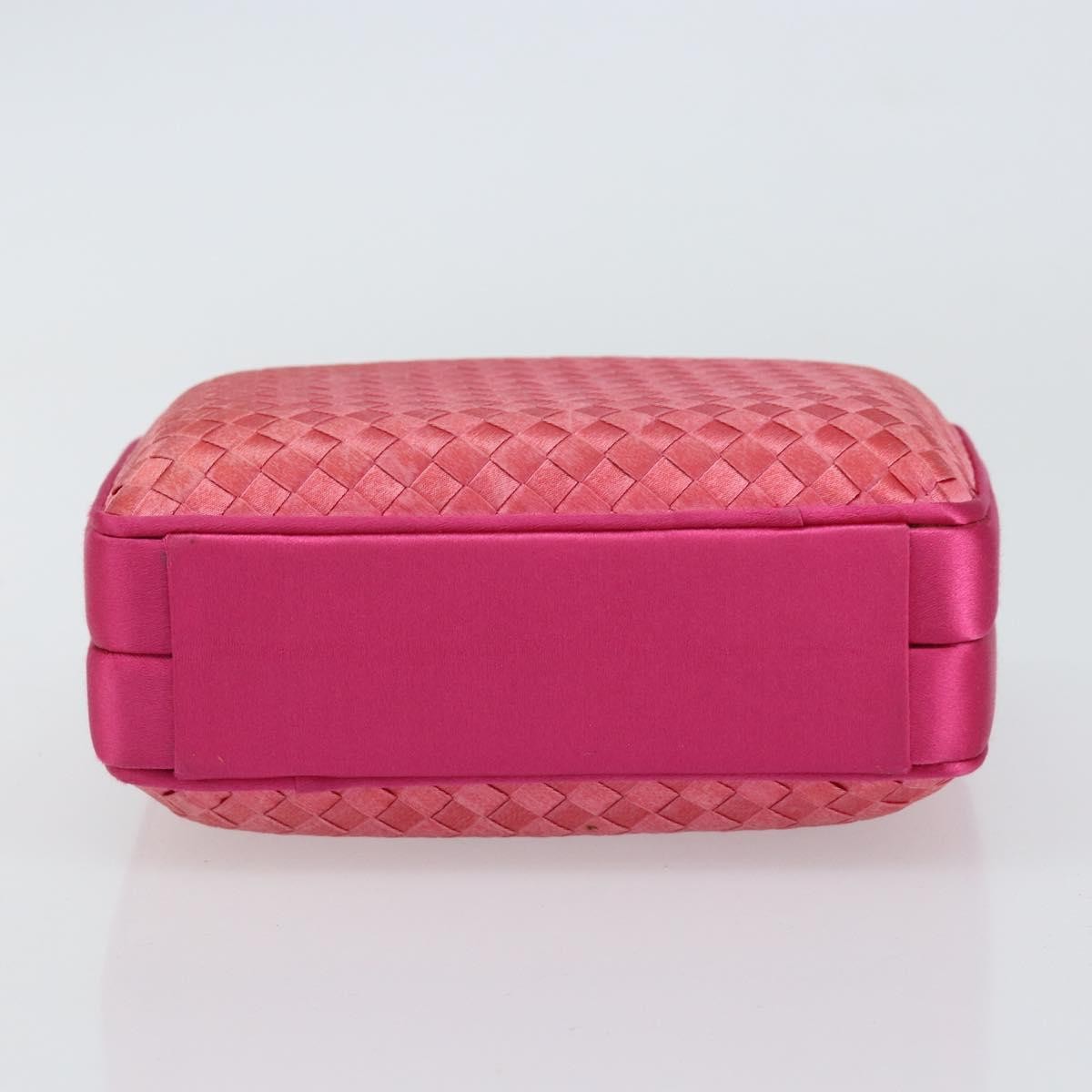 Bottega Veneta Intrecciato Clutch Satin, Pink, Satin, Clutch