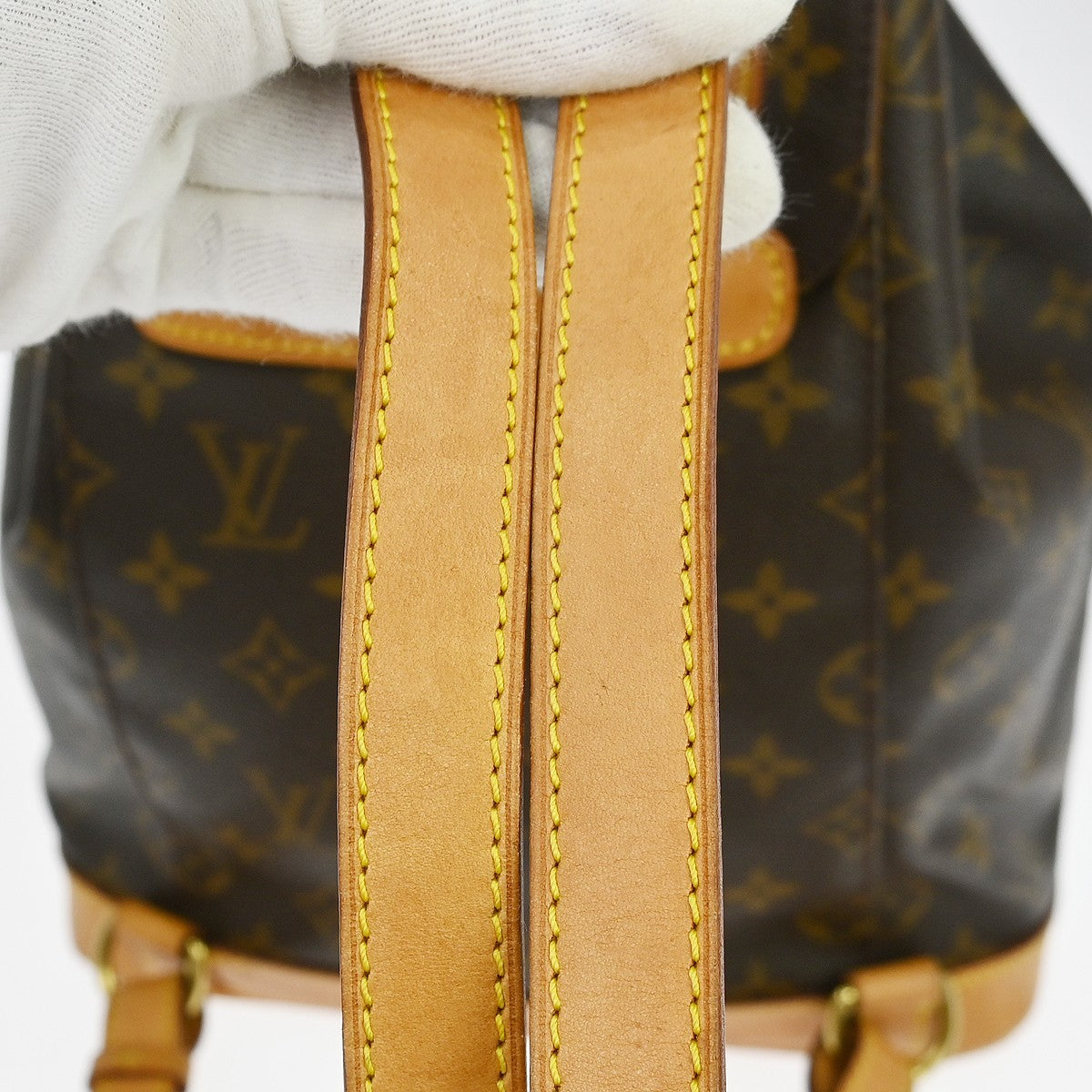 Louis Vuitton Vintage Montsouris Monogram Canvas, Brown, Canvas, Backpack