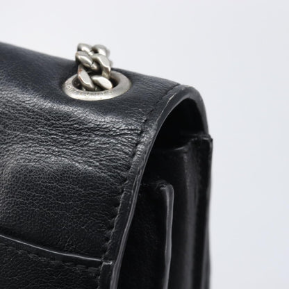 Saint Laurent Kate Box Leather, Black, Leather, Handbag