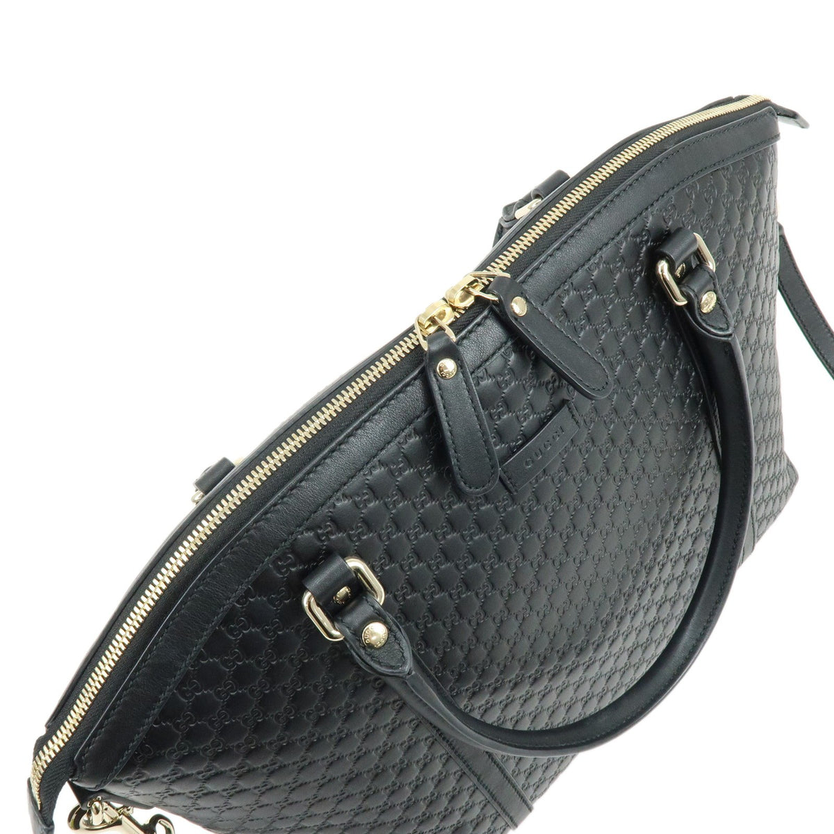 Gucci Guccissima GG Leather, Black, Leather, Handbag