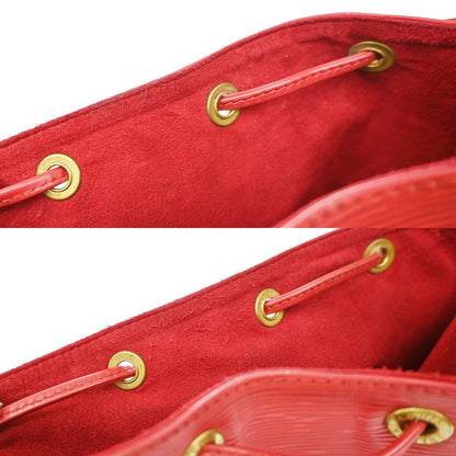Louis Vuitton Petit Noe Epi Leather, Red, Leather, Handbag