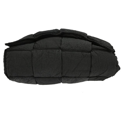 Bottega Veneta Padded Tech Cassette Intrecciato Nylon, Black, Nylon, Shoulder Bag