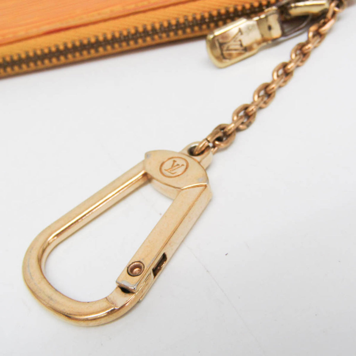 Louis Vuitton Pochette Clés Epi, Yellow, Leather, Wallet