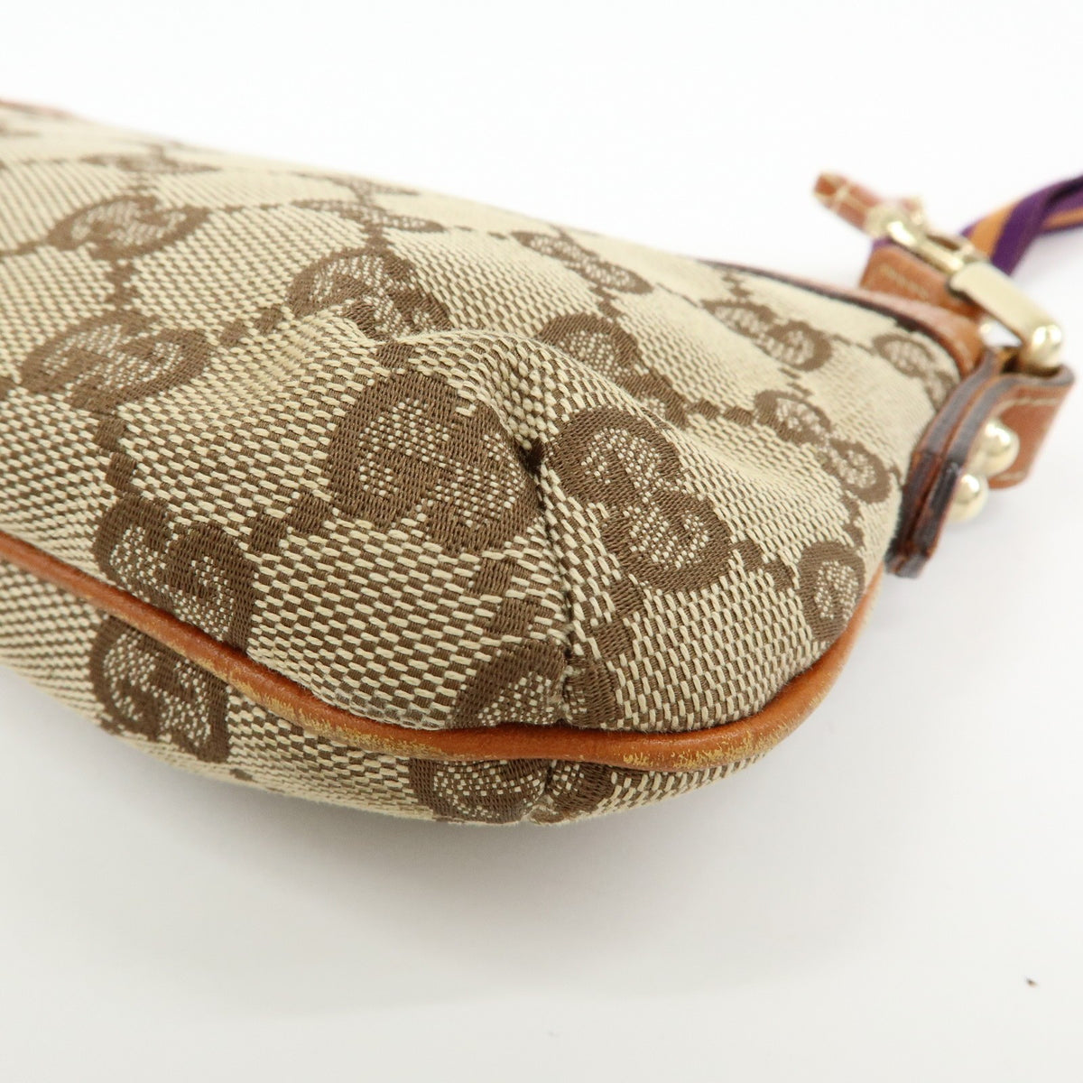 Gucci Zip Wristlet GG Canvas, Beige, Canvas, Clutch