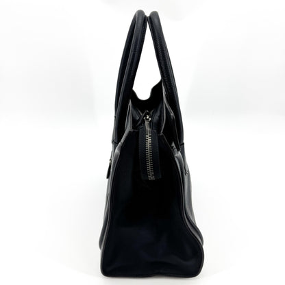 Celine Luggage Smooth Leather, Black, Leather, Handbag